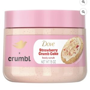Dove crumbl strawberry crumb cake body scrub
